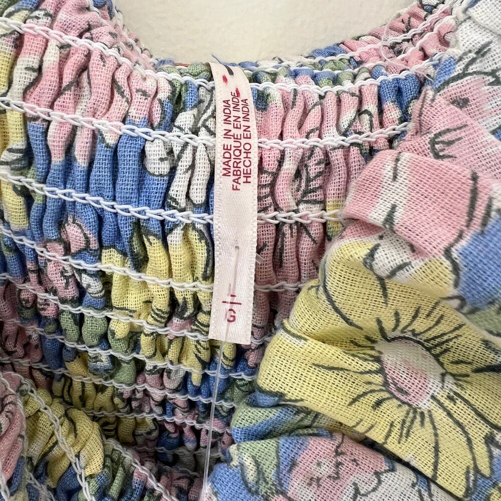 Free People Women's Lewis Maxi Dress Pastel Combo Multicolor Size L NWT - Picture 6 of 10